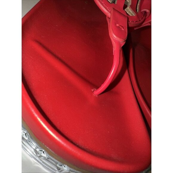 Tommy Hilfiger Womens Relina Red Thong Sandals Shoes Sz 10 flip flops - Picture 4 of 13
